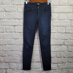 Paige Dark Wash Low Rise Verdugo Ultra Skinny Jeans